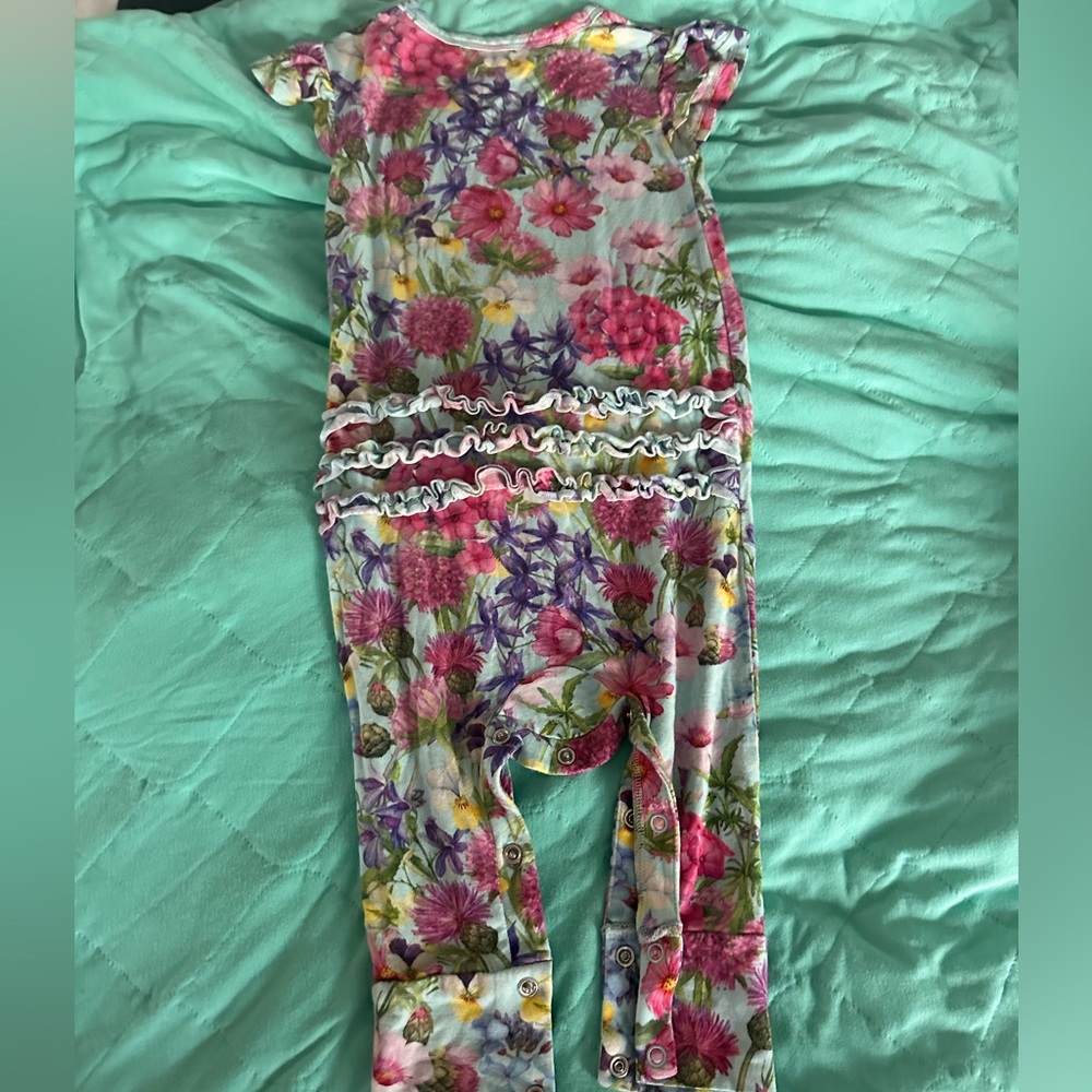 Posh Peanut Flutter Sleeve Romper
